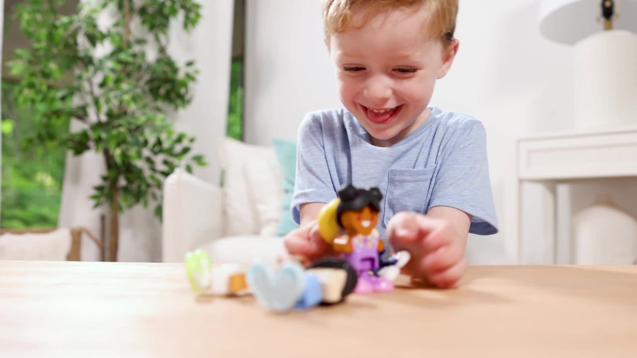 thumbnail video image 2 of Melissa & Doug Cheery Lane Cheeries Wooden Toy Figures, Ages 2+, 2 of 10