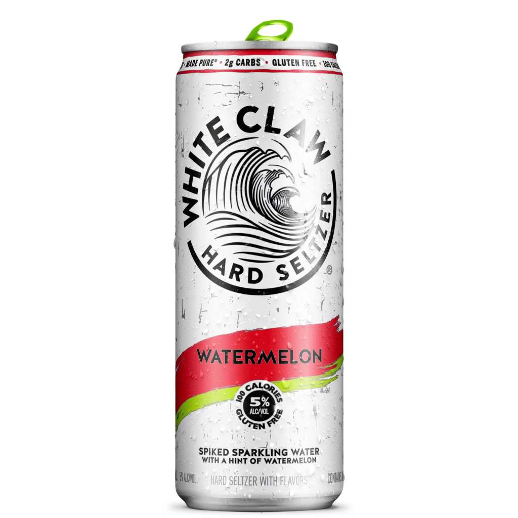 thumbnail video image 2 of White Claw Hard Seltzer Watermelon, 12 Pack, 12 fl oz Cans, 5% ABV, 2 of 10