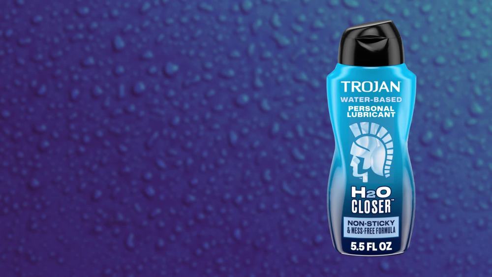 thumbnail video image 2 of Trojan Lubricant H2O Closer Water Based Lubricant, Personal Lubricant, 5.5 fl oz Bottle, 2 of 12