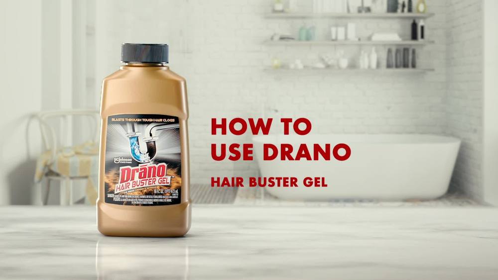 Drano Hair Buster Gel, Commercial Line, 16 oz