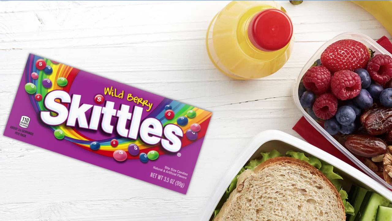 thumbnail video image 2 of Skittles Wild Berry Chewy Candy Theater Box - 3.5 oz Box, 2 of 12