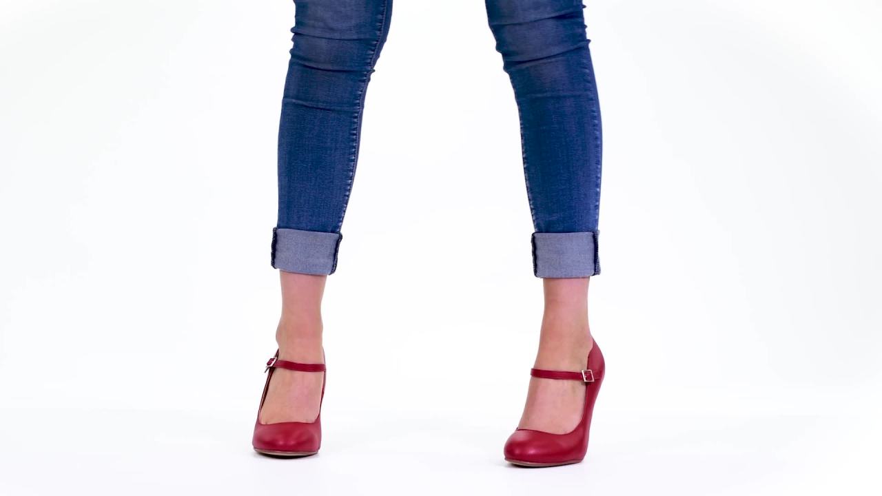 thumbnail video image 2 of Brinley Co. Women's Mary Jane Matte Finish Pumps, 2 of 2