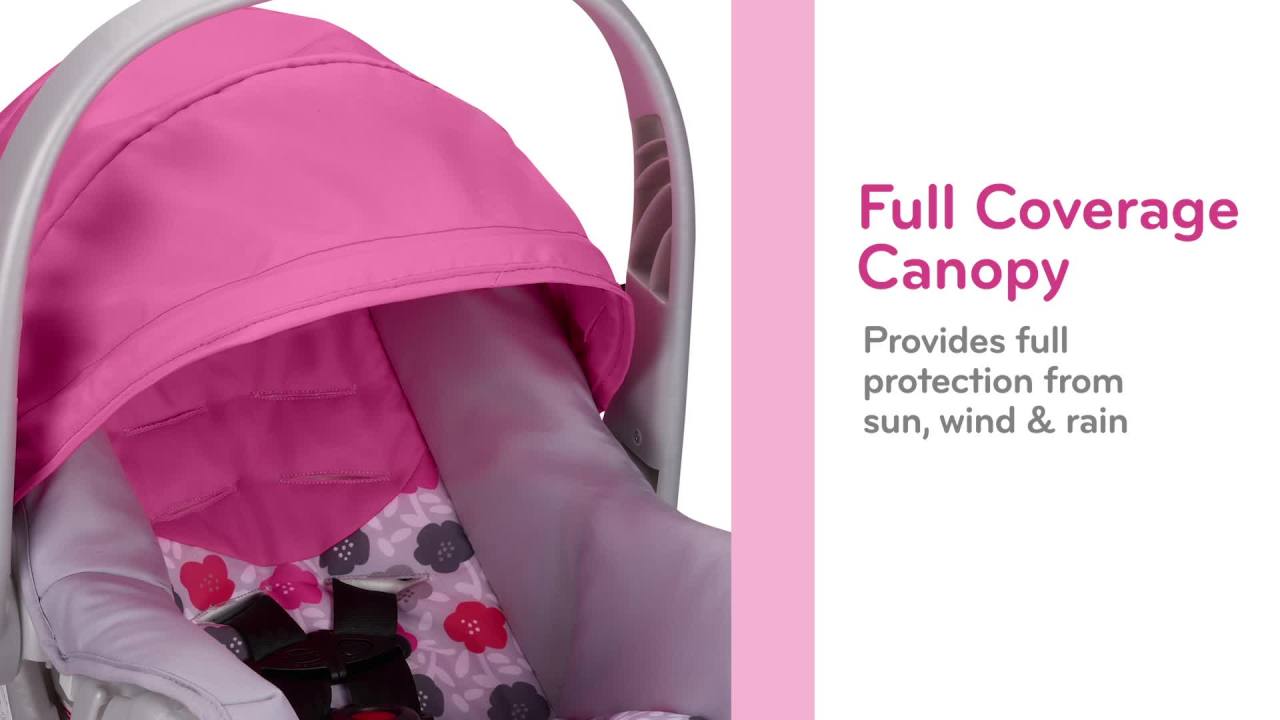 thumbnail video image 2 of Evenflo Nurture Infant Car Seat (Graham Blue), 2 of 4