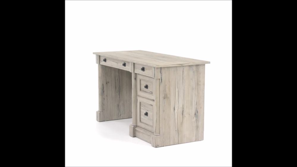 Sauder Palladia Computer Desk with Storage, Split Oak Finish