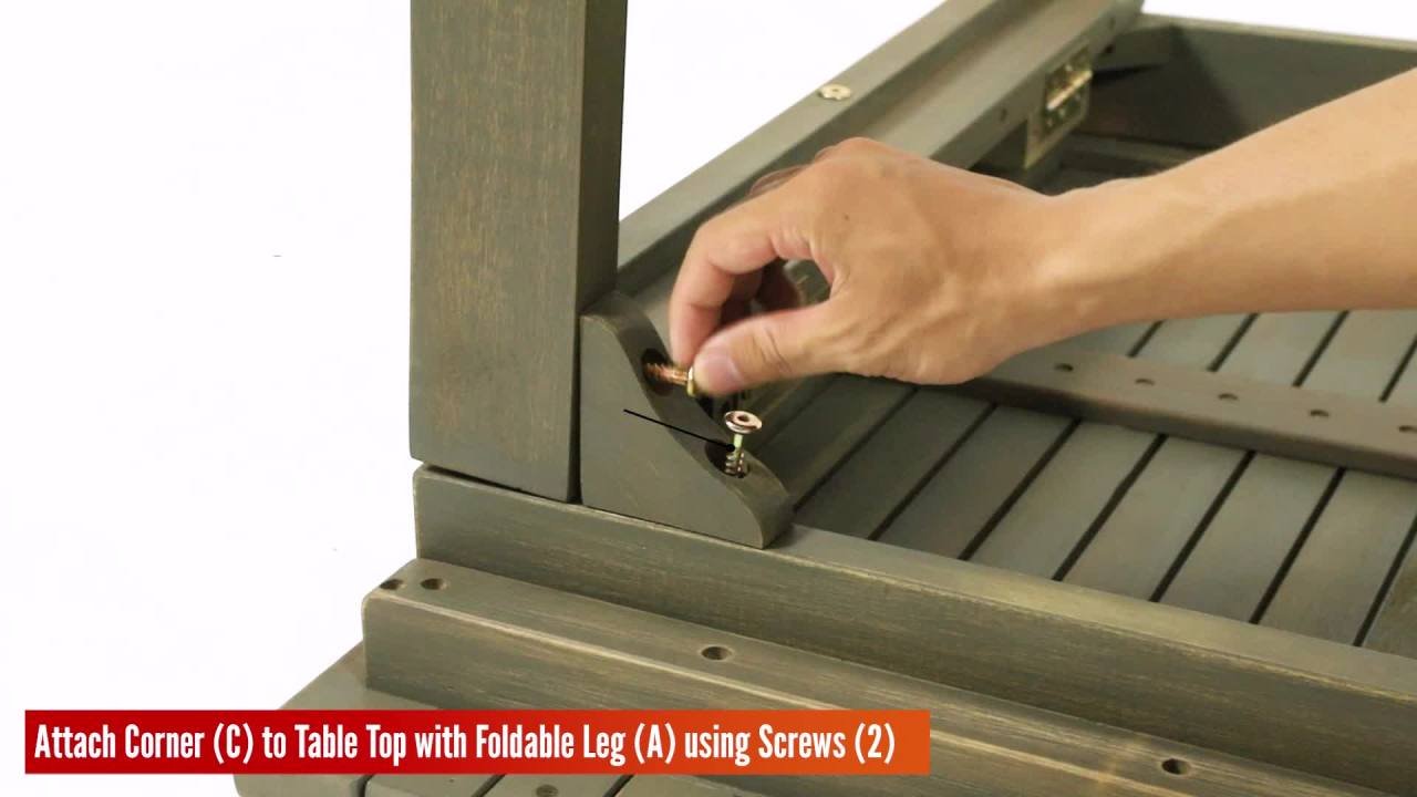 thumbnail video image 2 of GDF Studio Cassia Outdoor Acacia Wood Expandable Dining Table U shaped, Gray 6 Person, 2 of 14