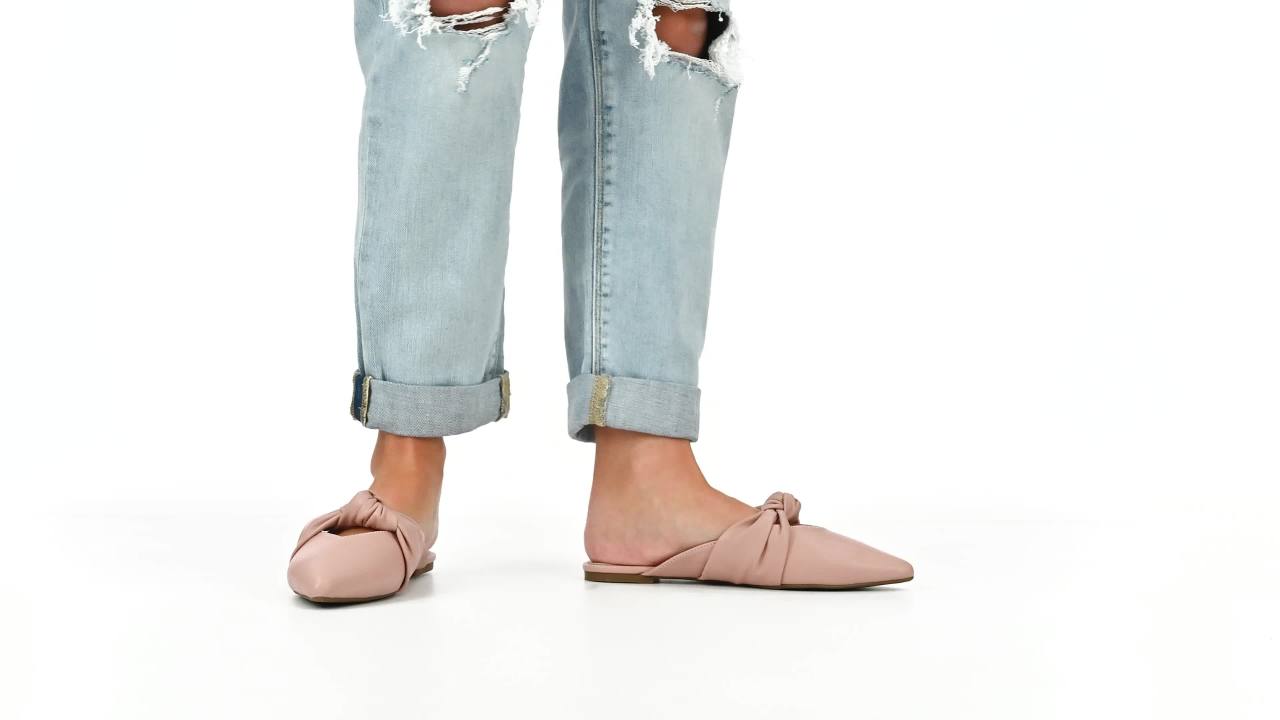 thumbnail video image 2 of Journee Collection Womens Salinn Tru Comfort Foam Mules Slip On Pointed Toe Flats, 2 of 7