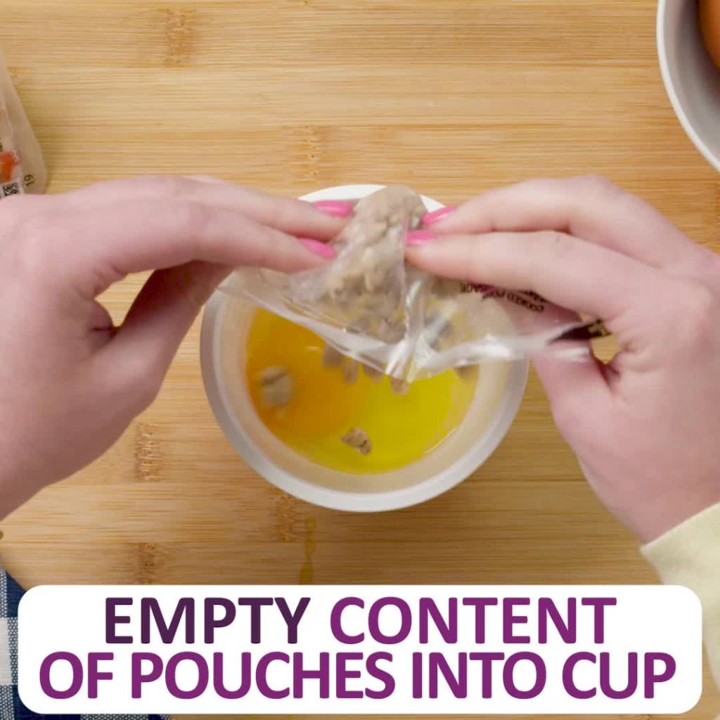 thumbnail video image 2 of Just Crack an Egg Ultimate Sausage Scramble Kit, 3 oz Cup, 2 of 16