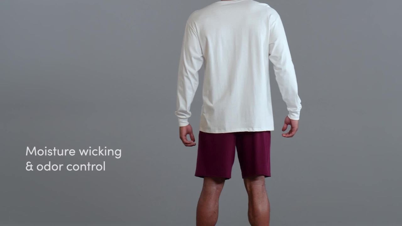 thumbnail video image 2 of Fruit of the Loom Men's EverSoft Cotton Shorts with Pockets, 8.5-9.5" Inseam, 2 Pack, 2 of 8