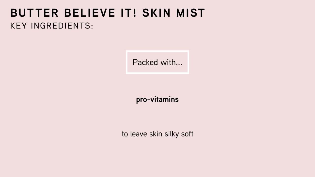 thumbnail video image 2 of Physicians Formula Butter Believe It! Skin Mist,, 2 of 5