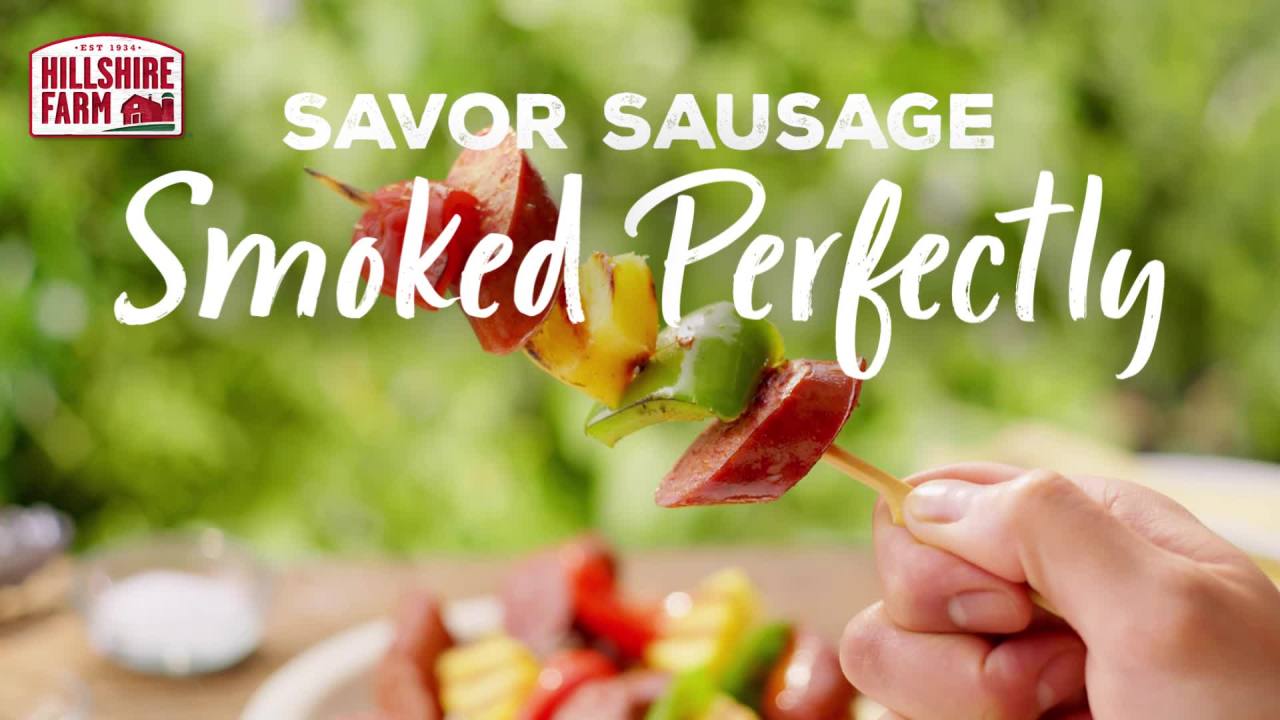 thumbnail video image 2 of Hillshire Farm Beef Smoked Sausage, 12 oz, 2 of 11