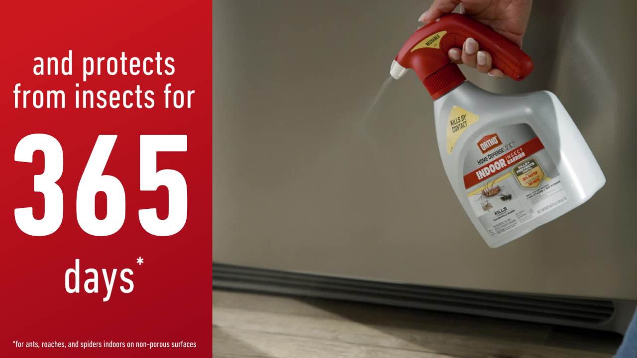 thumbnail video image 2 of Ortho Home Defense Max Indoor Insect Barrier, With Battery-Powered Sprayer, 1.5 L, 2 of 13