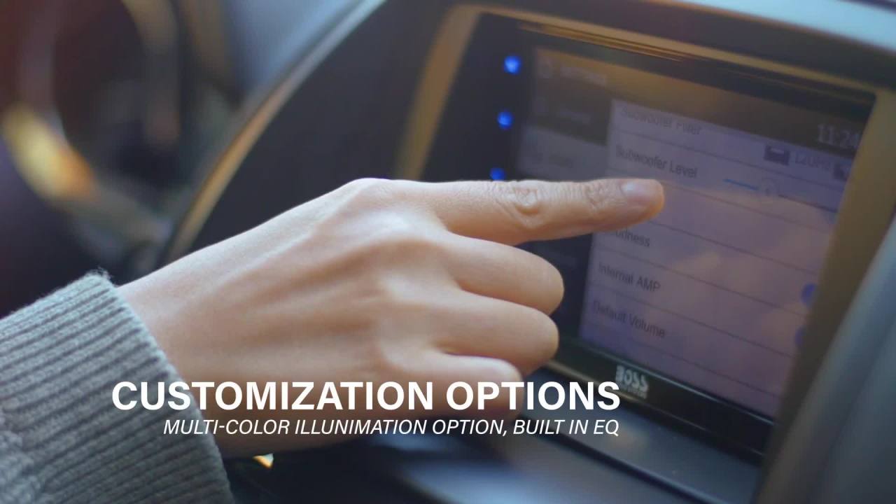 thumbnail video image 2 of BOSS Audio Systems BVCP9850W Wireless Apple CarPlay Car Stereo - Android Auto, Bluetooth, Double DIN, 6.75" Touchscreen, AM/FM Radio, 2 of 12