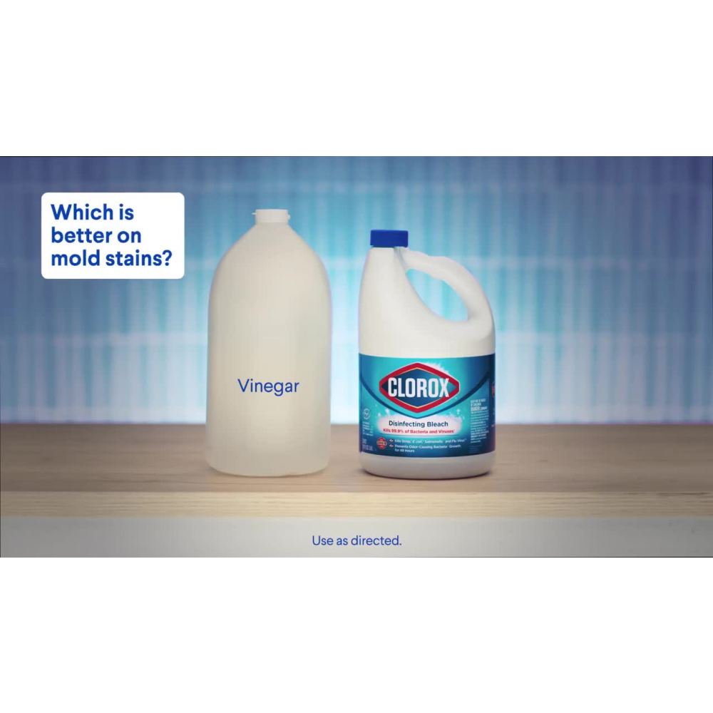 thumbnail video image 2 of Clorox Disinfecting Liquid Bleach Cleaner, Regular Scent, 121 fl oz, 2 of 15