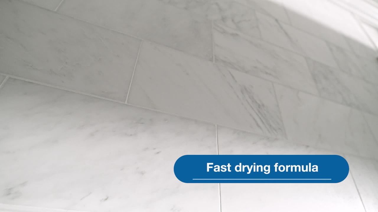 thumbnail video image 2 of GE Grout Whitener, Pack of 1, White 1  Pen, 2 of 11