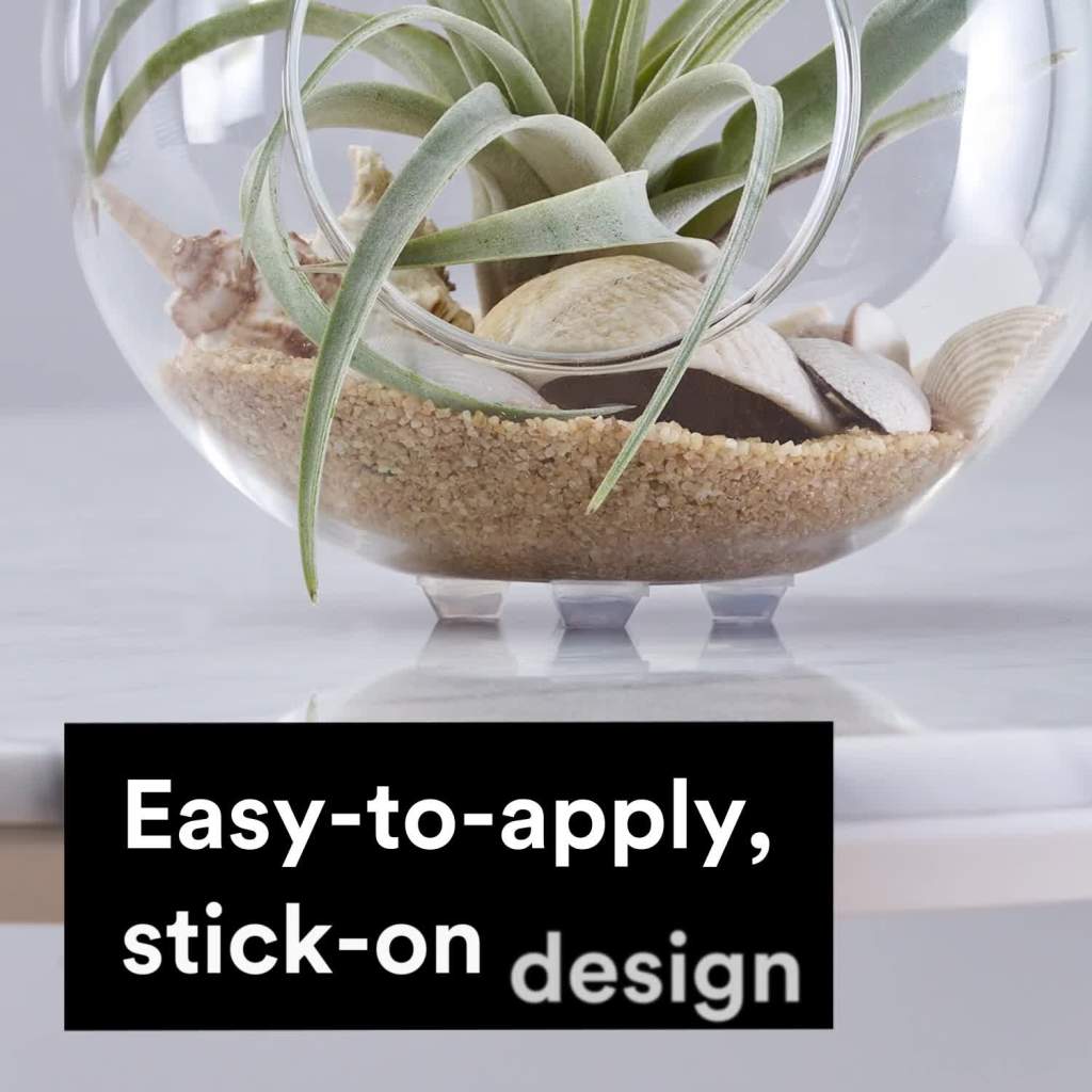 thumbnail video image 2 of Scotch Adhesive Bumper Pads, Clear, Rubber Cabinet Door Stoppers, Self-Stick, 1/2 inch., 20 Pack, 2 of 10