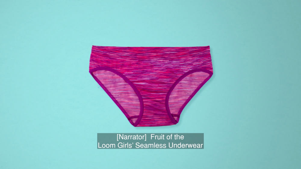 Pacco Da 6 Slip Senza Cuciture Fruit Of The Loom Per Ragazze, Taglia 14/16, Misto Colori, Comfort E Morbidezza