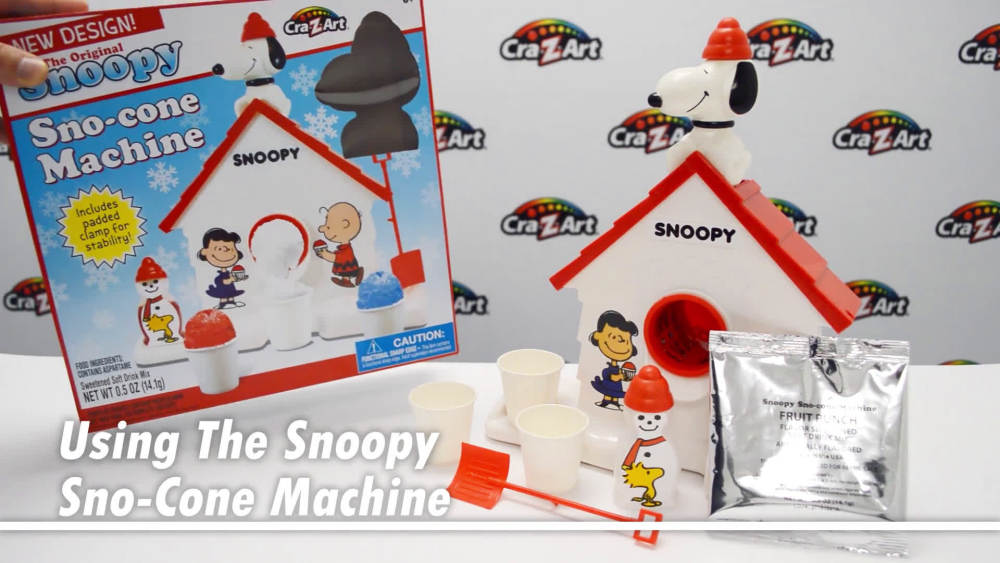 Snoopy SnoCone Machine by CraZArt Make Tasty SnoCones Fast and