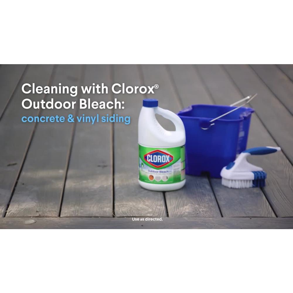 thumbnail video image 2 of Clorox Outdoor Bleach Cleaner, 81 fl oz, 2 of 10
