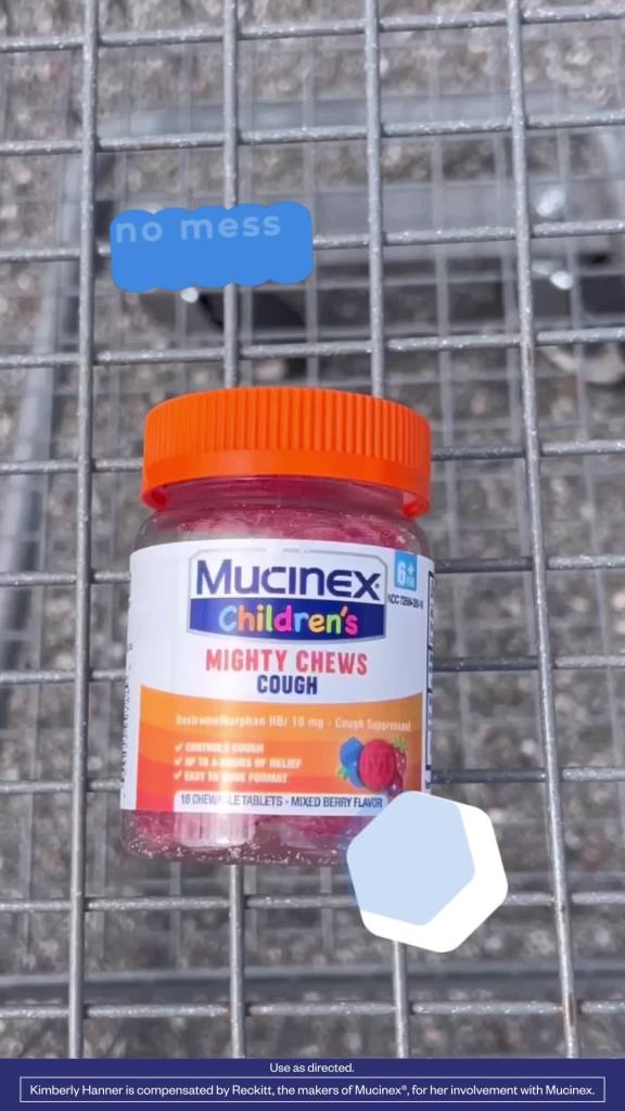 thumbnail video image 3 of Mucinex Children's Mighty Chews Cough Relief chewable tablets, Mixed Berry Flavor, Combo Pack, 3 of 16