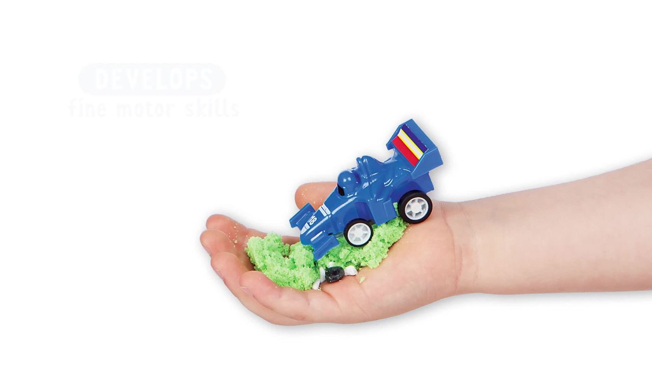 thumbnail video image 2 of Creativity for Kids Sensory Bin Race Track- Child Craft Activity for Boys and Girls, 2 of 10