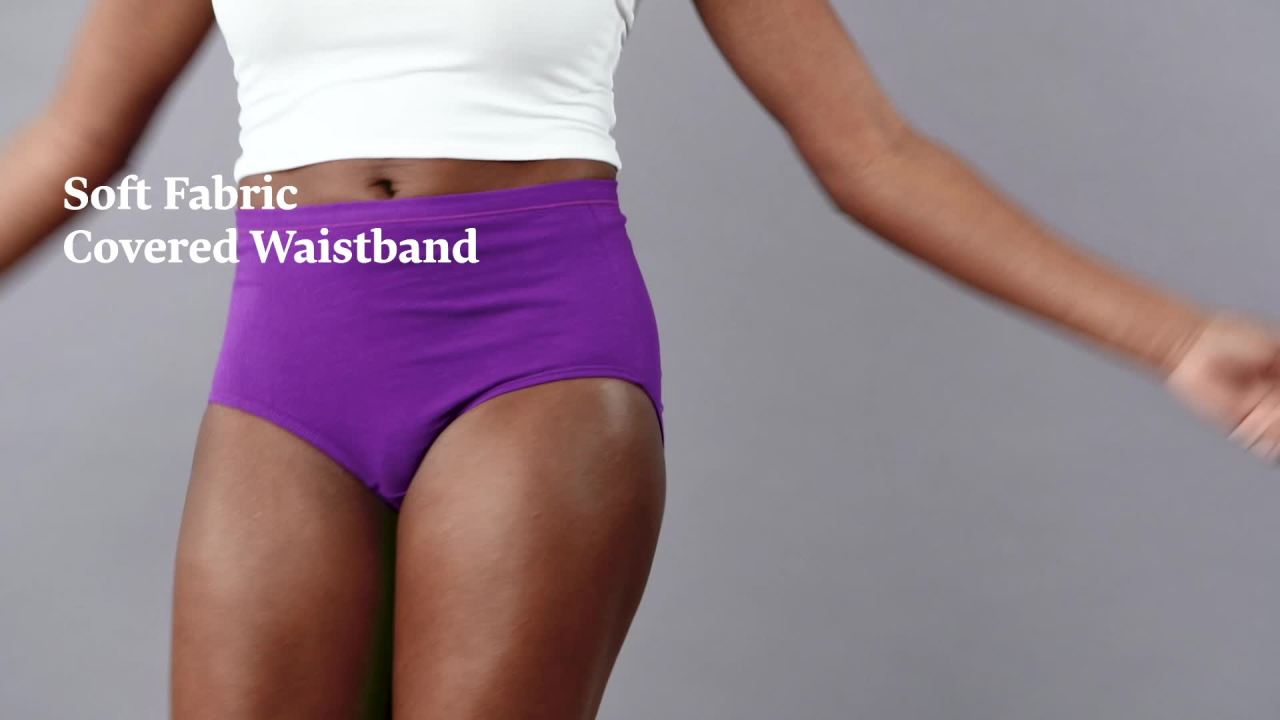 thumbnail video image 2 of Fruit of the Loom Women's Breathable Underwear, Cotton Stretch Mesh Panties, Multipacks, 2 of 9