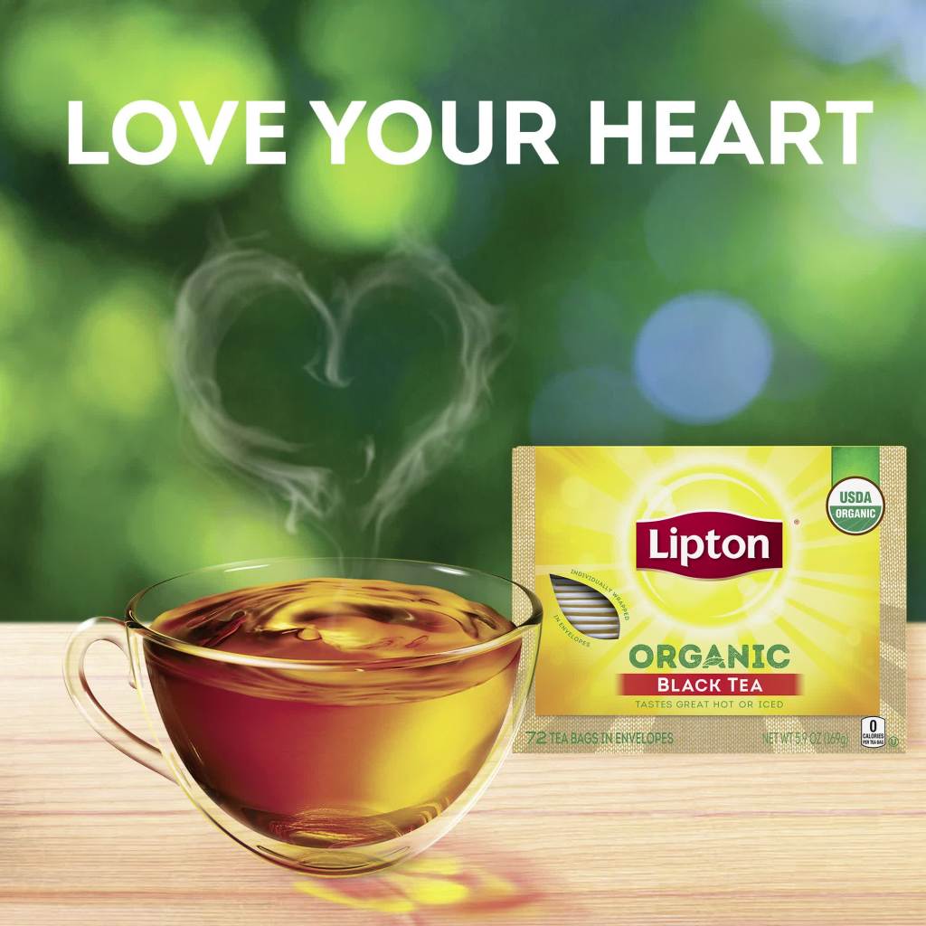 thumbnail video image 2 of Lipton Organic Black Tea, Can Help Support a Healthy Heart, Tea Bags 72 Count, 2 of 8