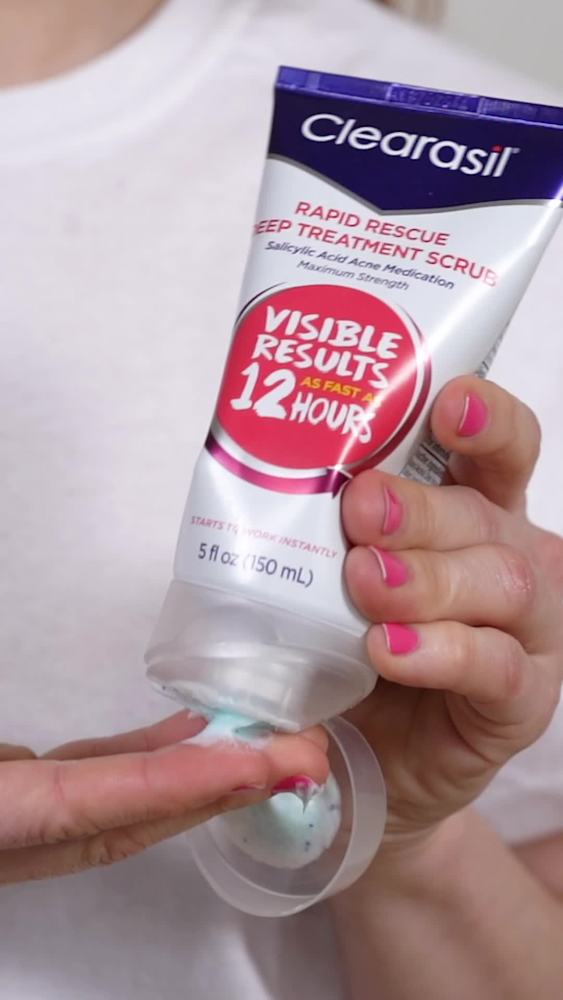 Clearasil Rapid Rescue Deep Treatment Acne Face Wash, Maximum Strenght with 2 Salicylic Acid