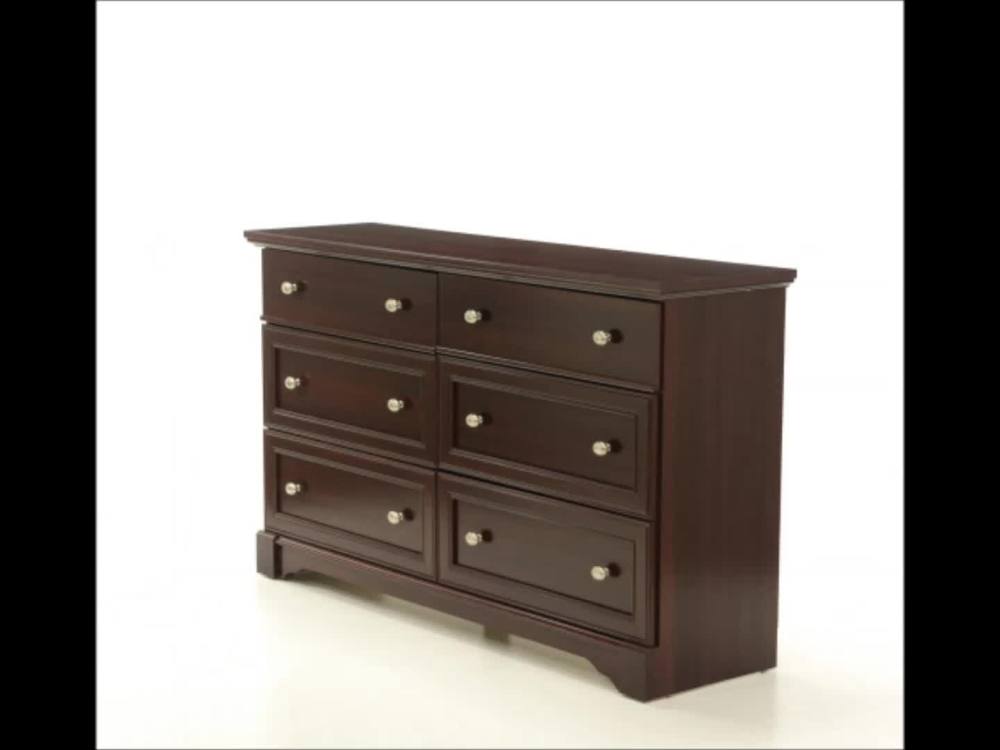 Sauder Palladia 6 Drawer Dresser, Select Cherry Finish