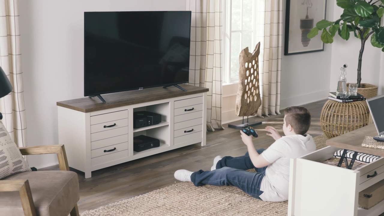 thumbnail video image 7 of Hillsdale Lancaster Farmhouse Wood Lift Top Coffee Table, Knotty Oak, 7 of 7