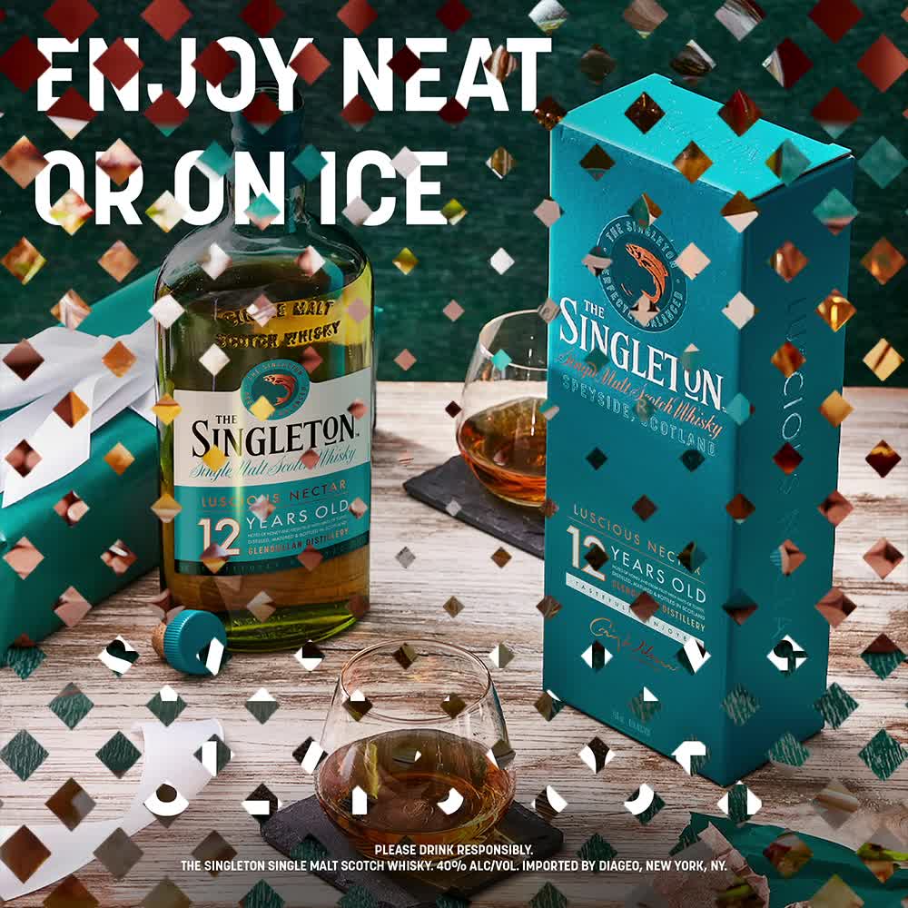 thumbnail video image 2 of The Singleton 12 Year Old Single Malt Scotch Whisky, 750 mL, 40% ABV, 2 of 11