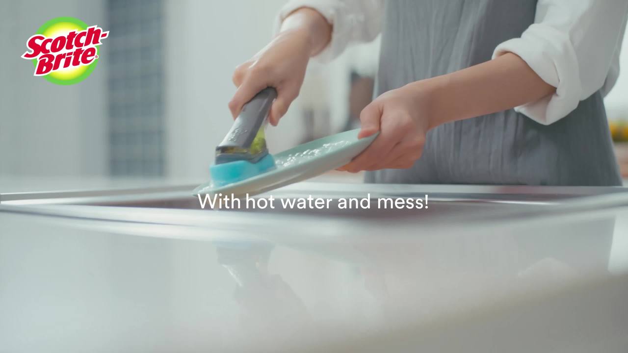 thumbnail video image 2 of Scotch-Brite Advanced Soap Control Heavy Duty Dishwand, 2 of 11