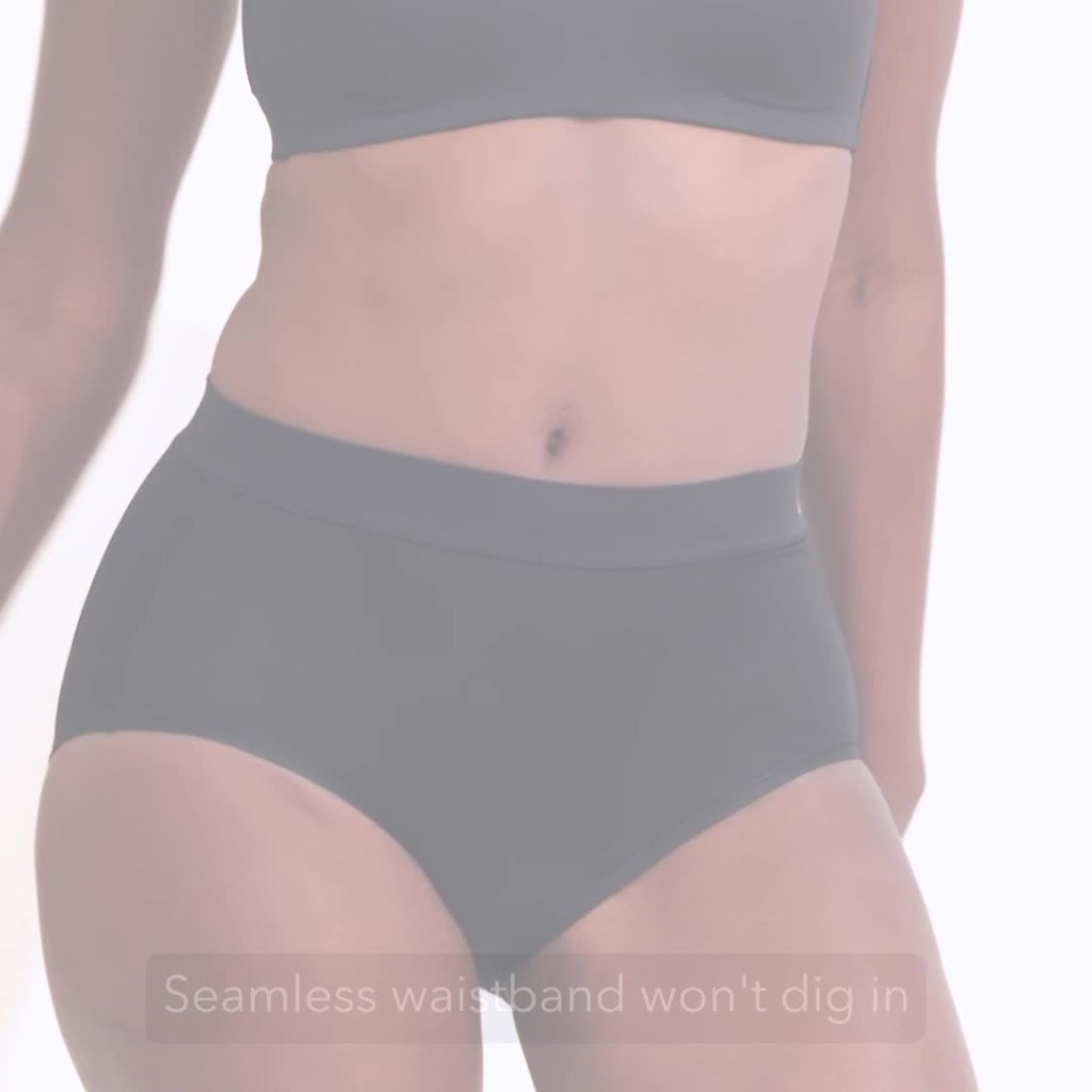 thumbnail video image 2 of Vanity Fair Radiant Collection Women's 360 Comfort Brief Underwear, 3 Pack, Sizes S-5XL, 2 of 11