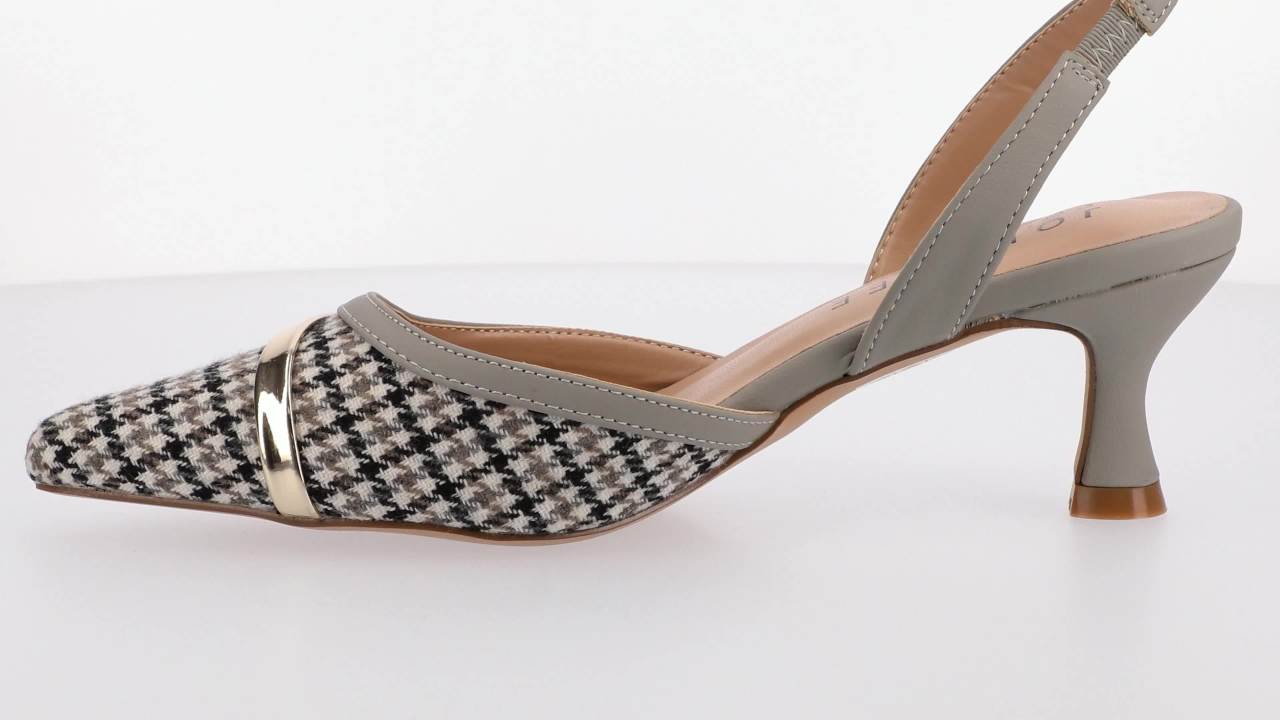 thumbnail video image 2 of Journee Womens Nellia Slip On Kitten Heel Mule Pumps, Widths Available, 2 of 9