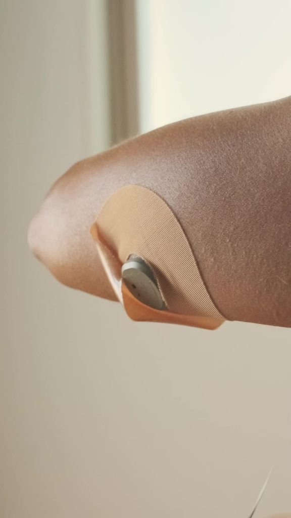 thumbnail video image 2 of KT Tape CGM Patch for Diabetes Management, Dexcom G7, Beige, 10 Count, 2 of 10