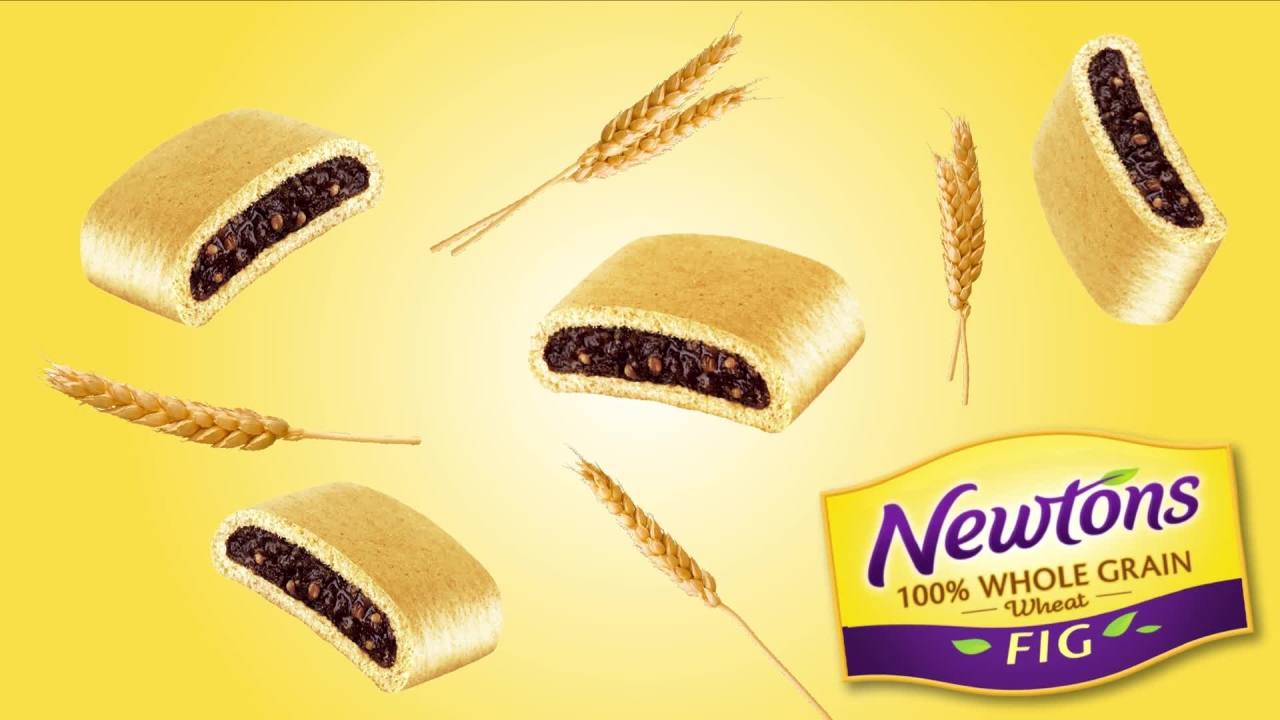 thumbnail video image 2 of Newtons Fig Bars, Soft Fruit Chewy Cookies, 2 oz Snack Pack (2 Cookies Per Pack), 2 of 21