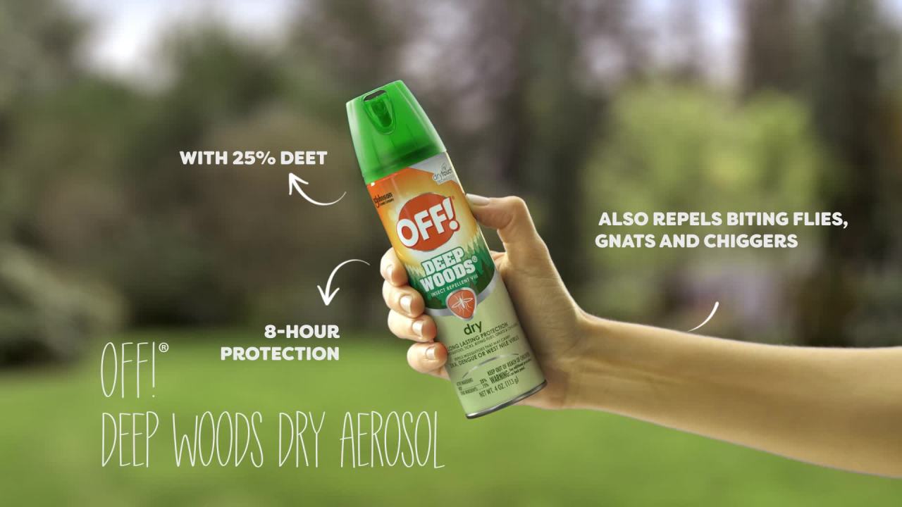 thumbnail video image 2 of OFF! Deep Woods Mosquito Repellent VIII, Dry Spray Works on Mosquitoes up to 8 Hours, 6 oz, 2 of 14