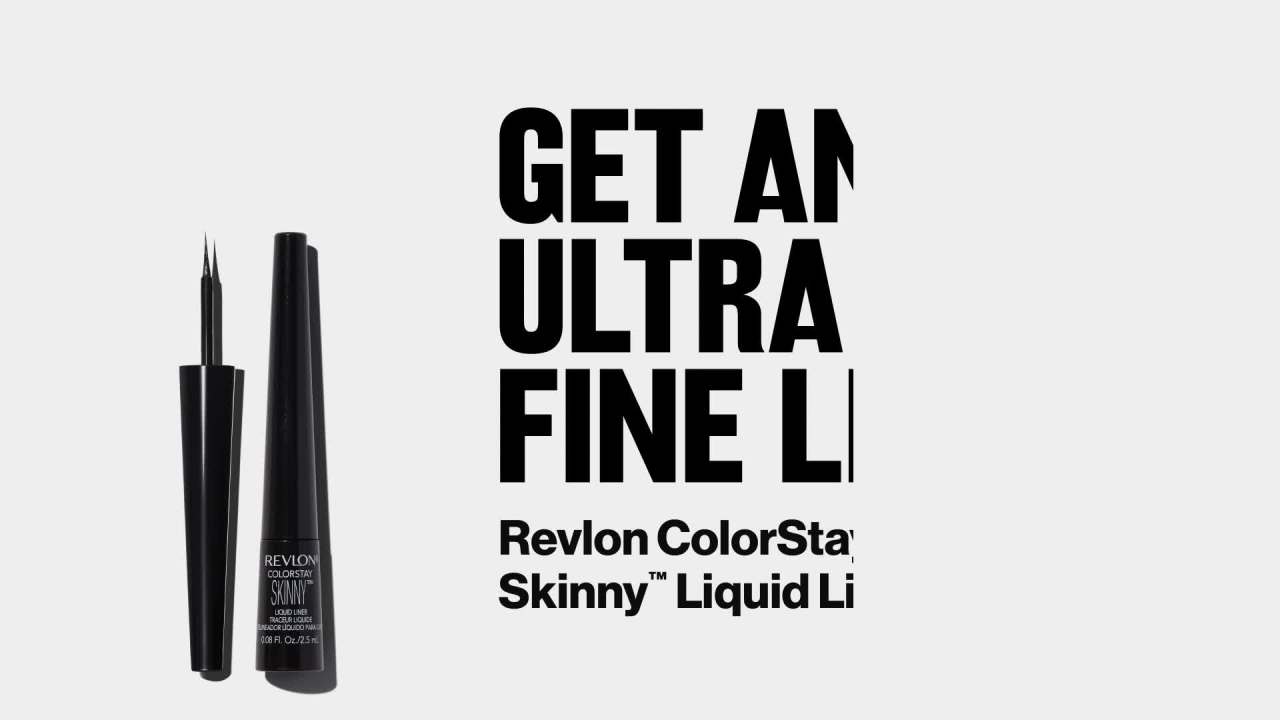 thumbnail video image 2 of Revlon ColorStay Skinny Liquid Liner, 304 Green Spark, 0.08 fl oz, 2 of 4