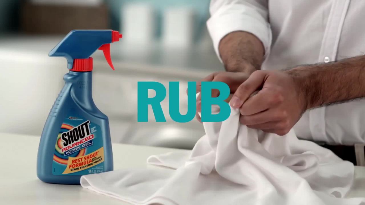 thumbnail video image 2 of Shout Advanced Acting Gel, Laundry Stain Remover, 22 FL. OZ., 2 of 20