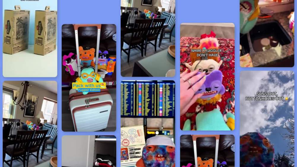 thumbnail video image 2 of Fuggler Vacay Vibes 9 inch (Reek-O), Funny Ugly Monster Soft Plush Collectible Toy by ZURU, 2 of 11