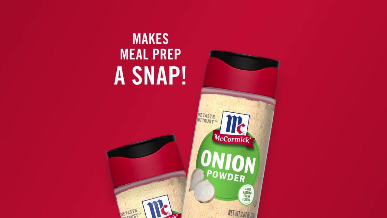 thumbnail video image 2 of McCormick Kosher Onion Powder, 2.62 oz Bottle, 2 of 30