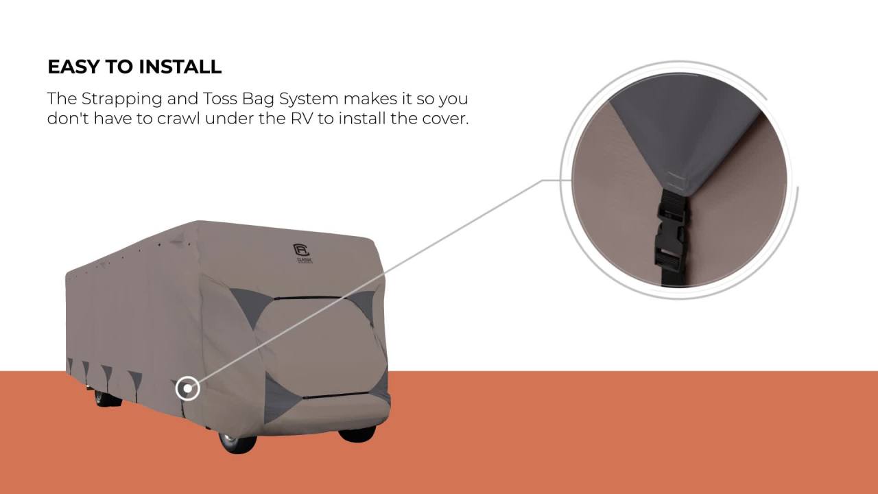 thumbnail video image 2 of Classic Accessories Encompass Travel Trailer Cover, 30–33 ft Travel Trailers, 2 of 16