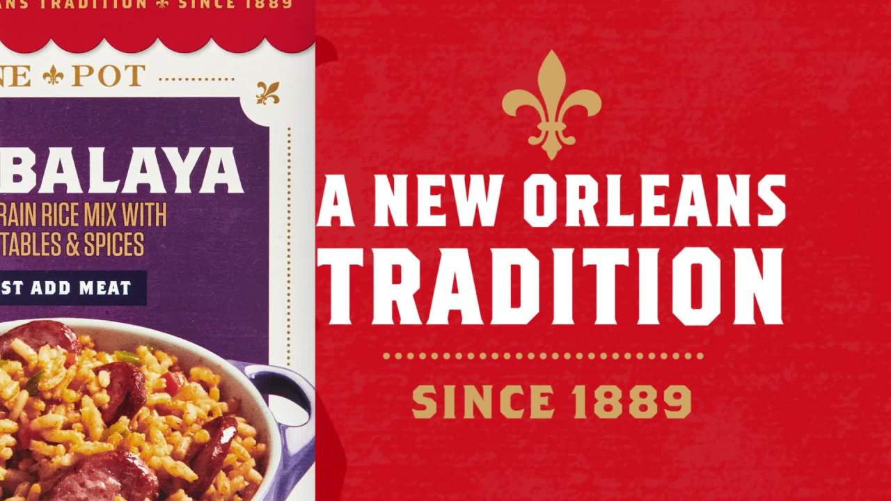 thumbnail video image 2 of Zatarain's No Artificial Flavors Gluten Free Family Size Jambalaya Rice Dinner Mix, 12.0 oz Box, 2 of 27