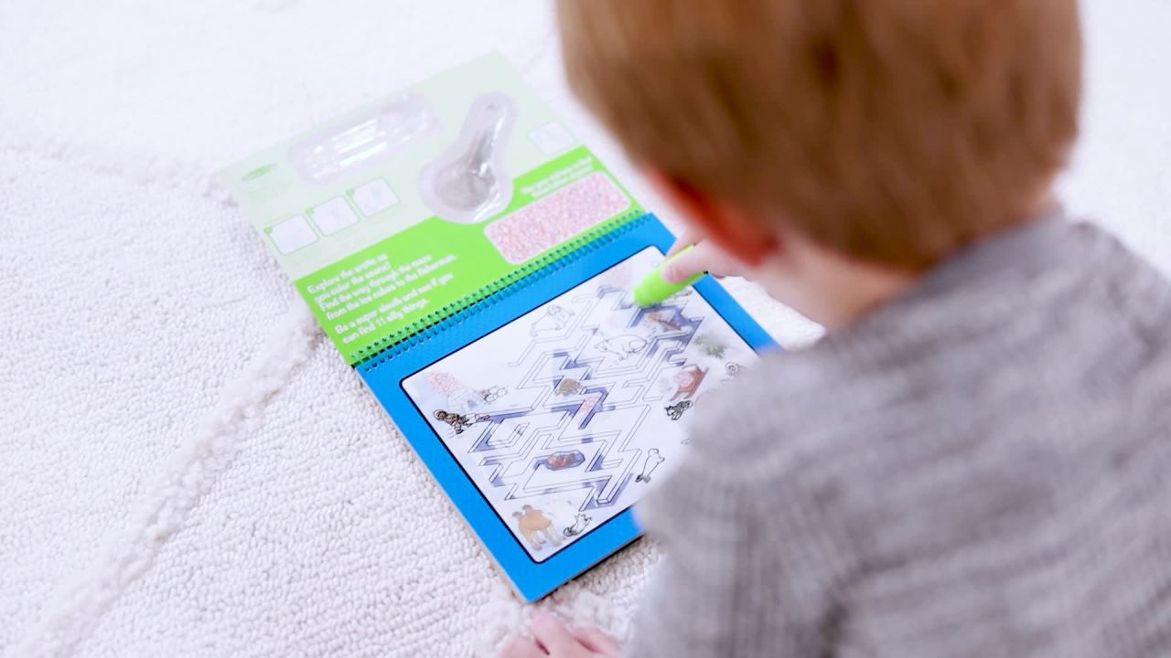 thumbnail video image 2 of Melissa & Doug On the Go Water Wow!: Reusable Water-Reveal Deluxe Activity Book, (Paperback), 2 of 10