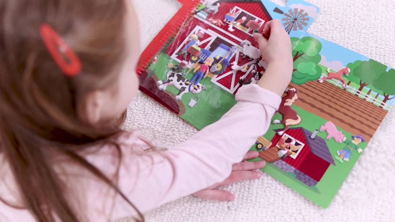 thumbnail video image 2 of Melissa & Doug Puffy Stickers - Farm in PDQ, 2 of 9