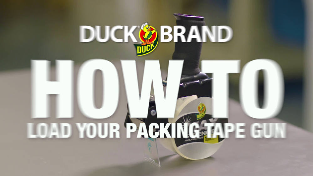 Duck General Purpose Packing Tape Gun with Foam Handle, 2 Rolls, 1.88 in x 55 yd Per Roll - image 2 of 10