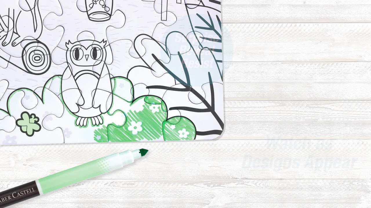 thumbnail video image 2 of Faber-Castell Color by Number Camping, Child, Beginner Craft Activity for Boys and Girls, 2 of 7
