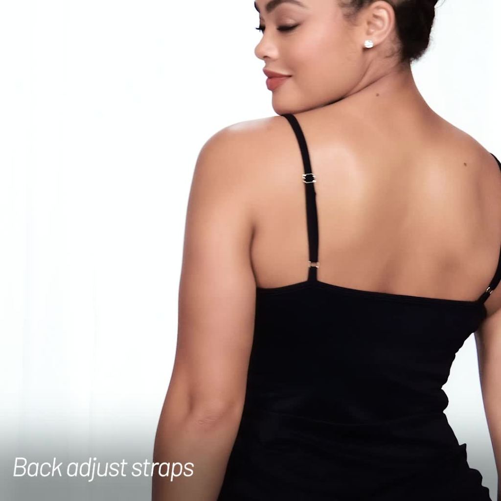 thumbnail video image 2 of Vanity Fair Lingerie Women's Everyday Layers Full Slip V-Neck with Adjustable Straps, Sizes S-2XL, 2 of 6