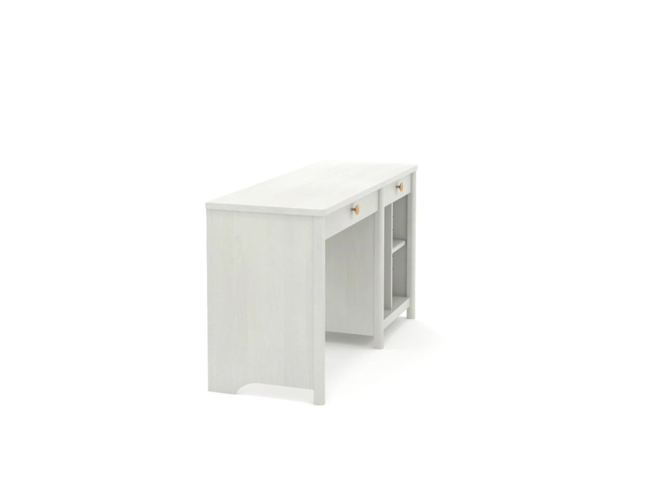 thumbnail video image 2 of Sauder Dover Edge Desk, Glacier Oak Finish, 2 of 11