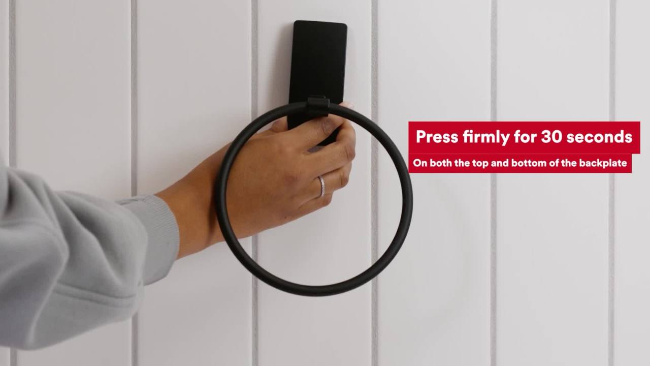 thumbnail video image 2 of Command Bath Shower Caddy, Satin Nickel, 1 Caddy, 4 Water Resistant Strips, Bathroom Organization, 2 of 11