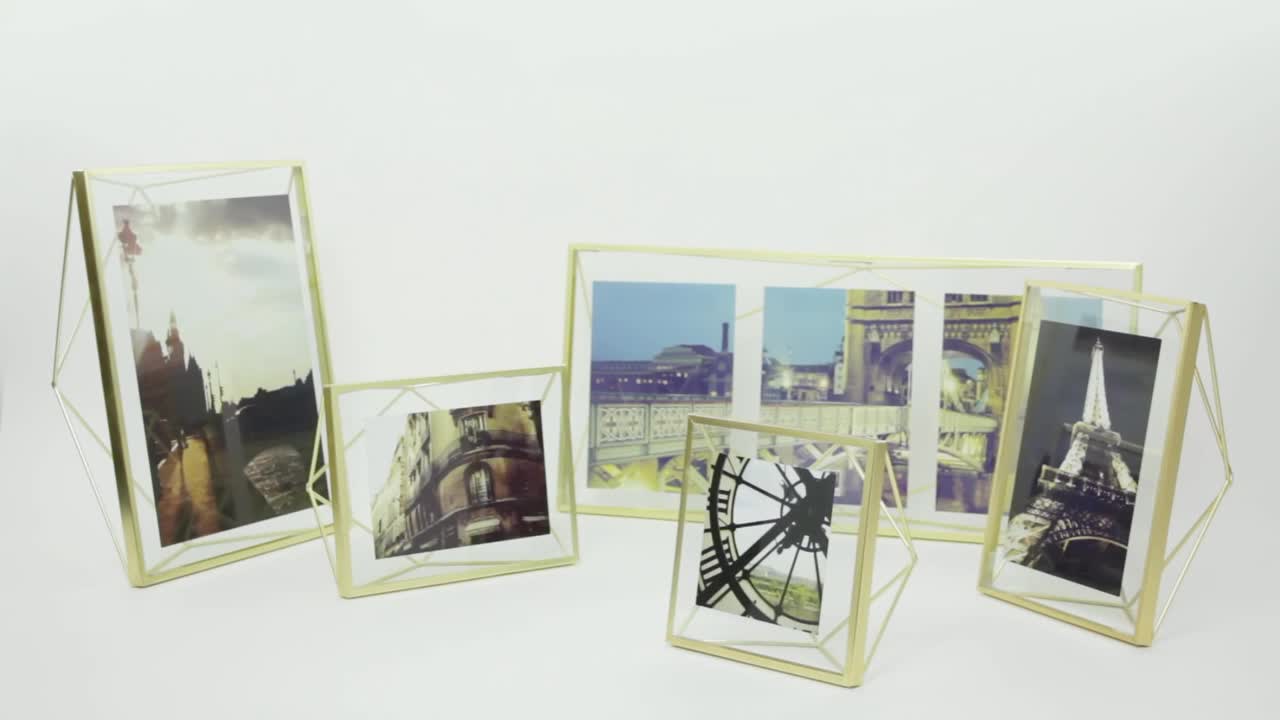 thumbnail video image 2 of Umbra Prisma 5"x7" Tabletop & Wall Picture Frame, 2 of 16